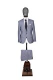 Slim Fit Mavi Takım Elbise