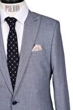 Slim Fit Mavi Takım Elbise