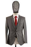 Yelekli Slim Fit Erkek Takım Elbise