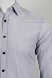 Uzun Kol Slim Fit Desenli Gömlek