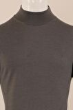 Slim Fit Yünlü Boğazlı Triko