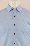 Uzun Kol Slim Fit Desenli Gömlek