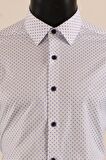 Uzun Kol Slim Fit Desenli Gömlek