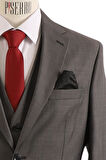 Yelekli Takım Elbise Slim Fit