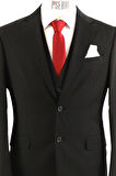 Yelekli Takım Elbise Slim Fit