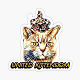 Kral Kedi Araba Oto Sticker Etiket Renkli Etiket