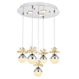 9178-4+1+3R Krom Powerled 5 li Avize