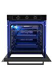 Luxell 88 Litre Süper Kristal Siyah Ankastre Set New Series