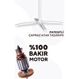 Kumtel KTF-290 Beyaz Vantilatör 16 inç