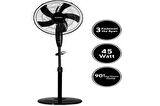 Kumtel KTF-330 Vantilatör - Siyah - 45 Watt