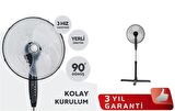 Luxell LXF-EH01 45 Watt 3 Kanatlı Ayaklı Vantilatör