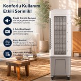 Kumtel 80 Litre Sulu Portatif Hava Soğutucu (Air Cooler) Büyük Boy HAC-100