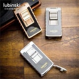 Lubinski Yeni Stil Delicili Çift Torch Puro Çakmağı Gunmetal LB-146