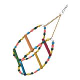 Markapet Renkli Boncuklu Ve Merdivenli Damla Kuş Salıncağı 9-24 cm
