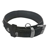 Markapet Taşlı Kadife Köpek Boyun Tasması 38-43 cm Siyah