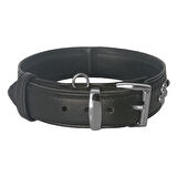 Markapet Deri Parlak Taşlı Köpek Boyun Tasması 44-50 cm Medium Siyah