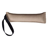 Doggie Tutmalı Deri Köpek Isırma Eğitim Yastığı 8 cm-29 cm Taba Large