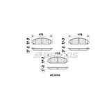 Chrysler On Fren Balatası Lancıa Thema 3.0 Chrysler 300c - Braxıs Ab0413
