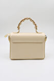Kriste Bell Marka İthal Klasik Zincir Detaylı kadın Çanta KB969 Bej