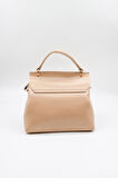 Kriste Bell İthal Kadın Çanta Charmlı El Çantası KB006 - Bej