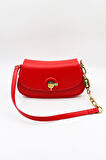 Kriste Bell İthal Kadın Baget ve Çapraz Çanta KB699 - Kırmızı