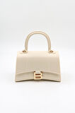 Kriste Bell Marka İthal Silikon Kadın Çanta KB564 Bej