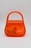 Kriste Bell Kadın Omuz Askılı Silikon Çapraz Çanta 26660 - Turuncu
