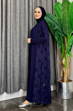 Dantel Abaya 7884 Lacivert