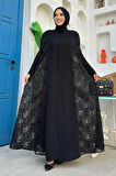 Dantel Abaya 7884 Siyah