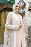 Dantel Abaya 7884 Taş