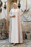 Dantel Abaya 7884 Taş