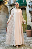 Dantel Abaya 7884 Taş