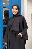 Şalıyla Birlikte Tulum ve Abaya İkili Takım 8519 Siyah