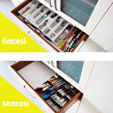 9 Bölmeli Çekmece Kaşıklık,  Çekmece Düzenleyici Organizer