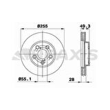 Toyota On Fren Aynası (havalı) Toyota Carına Corona 2,0 St 191 92-97 (255x5) - Braxıs Ae0686