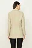 Kadın Gold Düğmeli Blazer Ceket