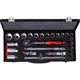 Rico RC1126 Lokma Takımı Seti 1/2" 25 Pcs 6 Köşe