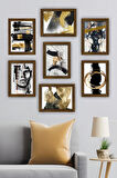 7 Parça Çerçeve Görünümlü Mdf Tablo Seti - 9ARTAVESSA4