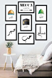 7 Parça Çerçeve Görünümlü Mdf Tablo Seti - ART7XPML2