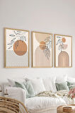 3 Parça Çerçeve Görünümlü Mdf Tablo Seti - ARTSYCLLCT6