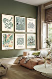 6 Parça Çerçeve Görünümlü Mdf Tablo Seti - ARTSYCLLCT10
