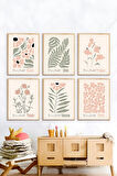 6 Parça Çerçeve Görünümlü Mdf Tablo Seti - ARTSYCLLCT14
