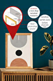 Gerçek Ahşap Çerçeveli 3 Parça 3D Poster Tablo Seti - 3DARTSOHOSET10