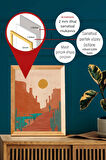 Gerçek Ahşap Çerçeveli 3 Parça 3D Poster Tablo Seti - 3DARTSOHOSET13