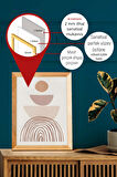 Gerçek Ahşap Çerçeveli 3 Parça 3D Poster Tablo Seti - 3DARTSOHOSET45