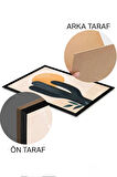 3 Parça Siyah Çerçeve Görünümlü Mdf Tablo Seti - Set 6