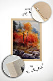Gerçek Ahşap Çerçeveli 3 Parça 3D Poster Tablo Seti - ERSY3SET19