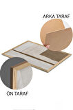 3 Parça Ahşap Çerçeve Görünümlü Mdf Tablo Seti - ERSYCRVSZ3SET2