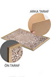 3 Parça Ahşap Çerçeve Görünümlü Mdf Tablo Seti - ERSYCRVSZ3SET7