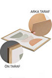 3 Parça Ahşap Çerçeve Görünümlü Mdf Tablo Seti - ERSYCRVSZ3SET24